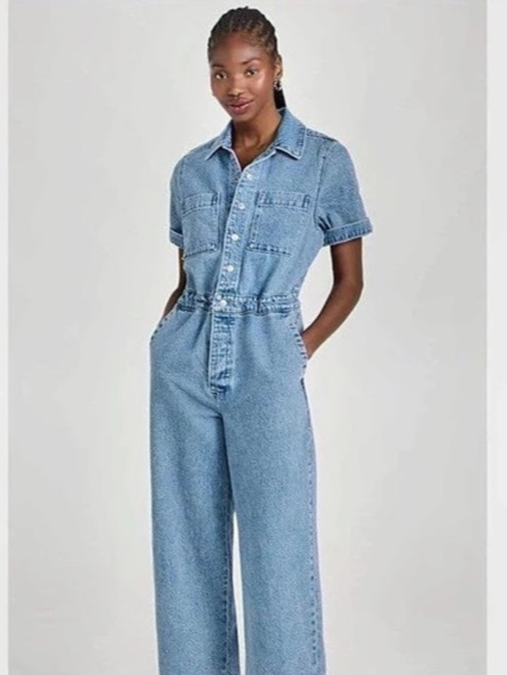 Levi's Short Sleeve Boiler Suit Denim Jumpsuit Blue M